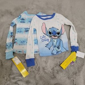 Disney Lilo & Stitch Blue and White Pajama Tops